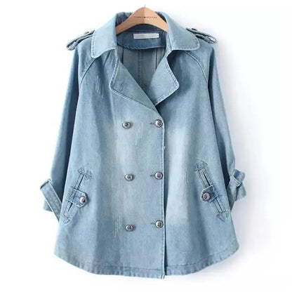 Everyday Denim Cape Ceket