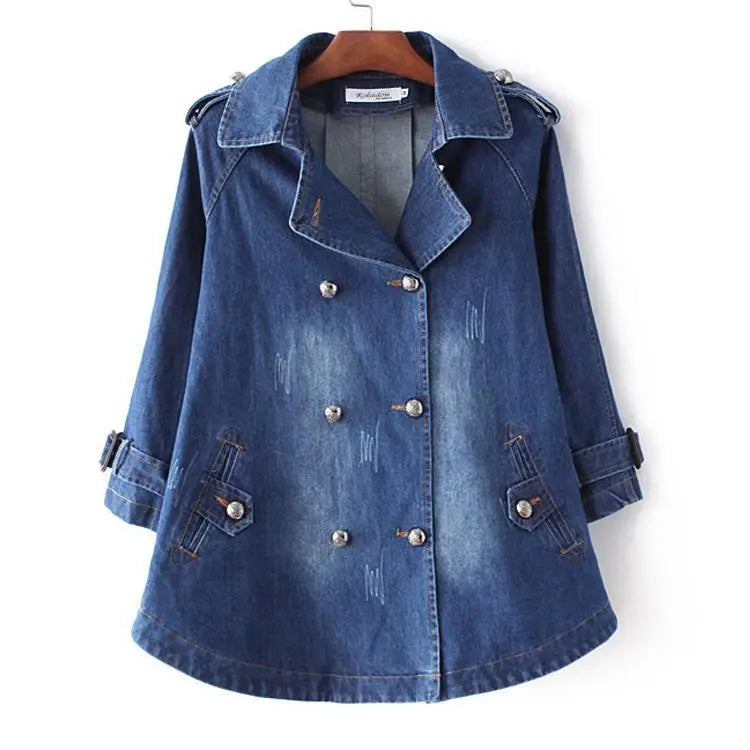 Everyday Denim Cape Ceket