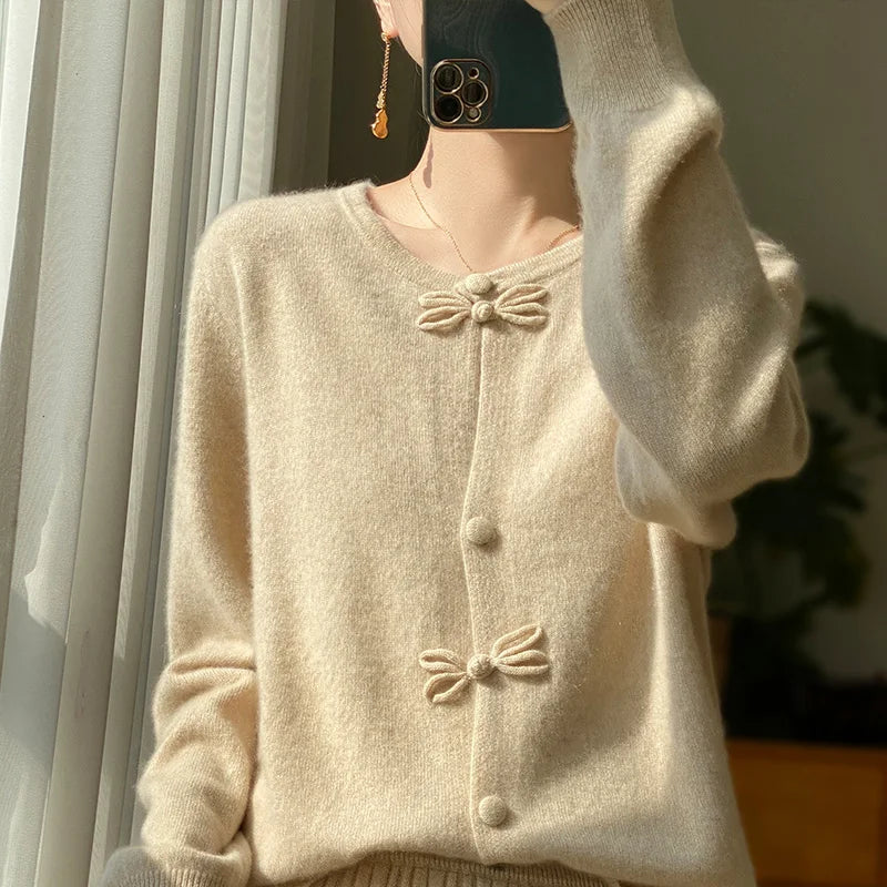 Chic Bow Cardigan