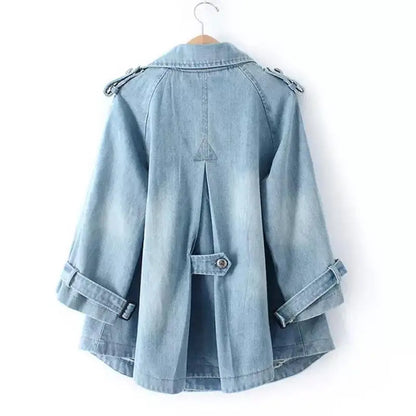 Everyday Denim Cape Ceket