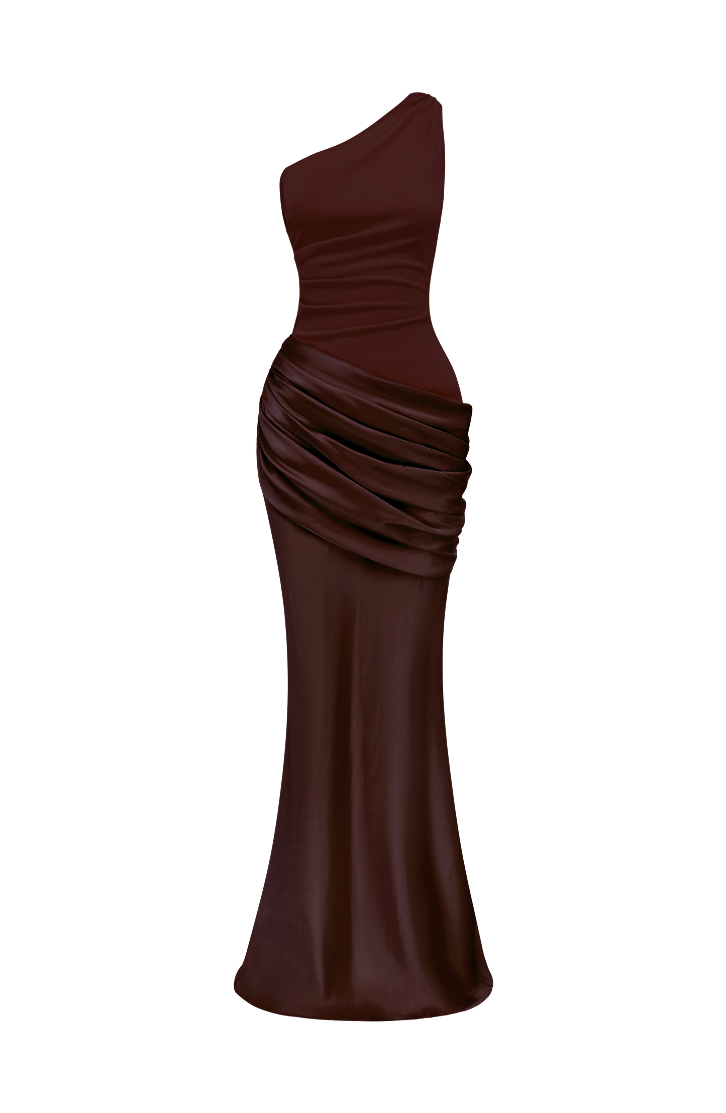 Luella Maxi Elbise - Mürdüm Kahve