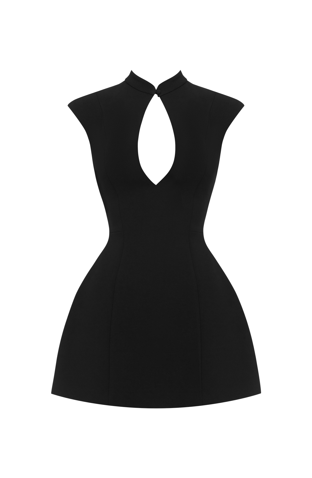 Sakura Mini Elbise - Siyah
