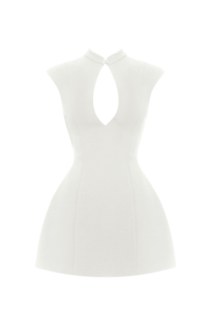 Sakura Mini Elbise - Beyaz