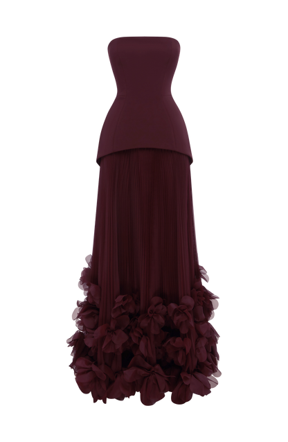 Seraphina Abiye Maxi Elbise – Vişne Çürüğü