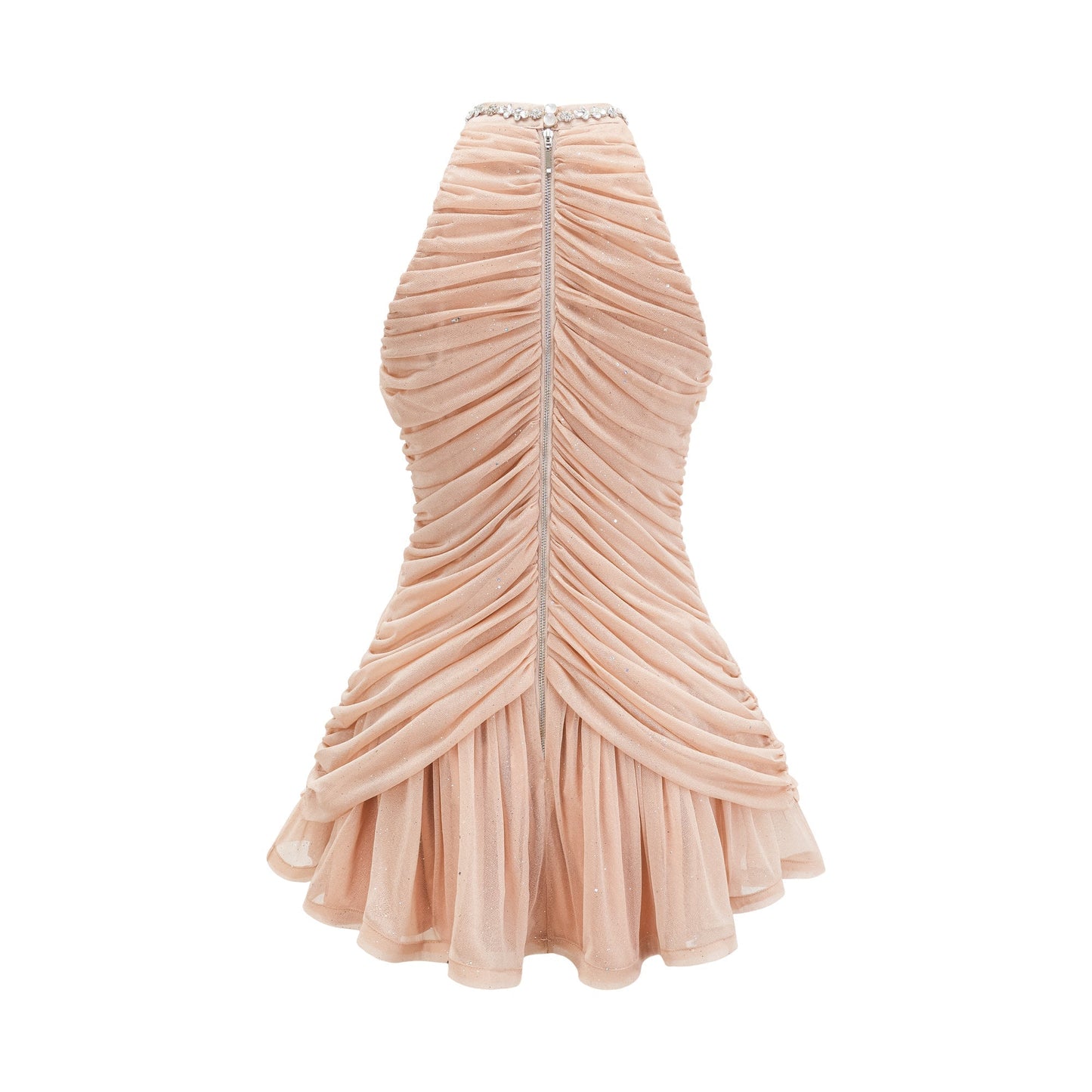 Seraphina Kristal Detaylı Mini Elbise