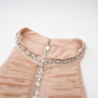 Seraphina Kristal Detaylı Mini Elbise