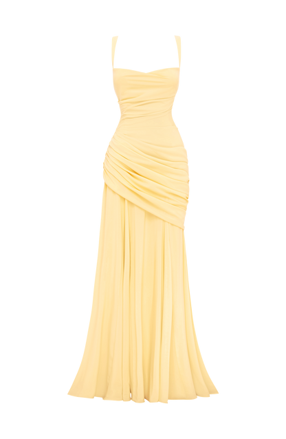 Sura Maxi Elbise – Limon Sarısı
