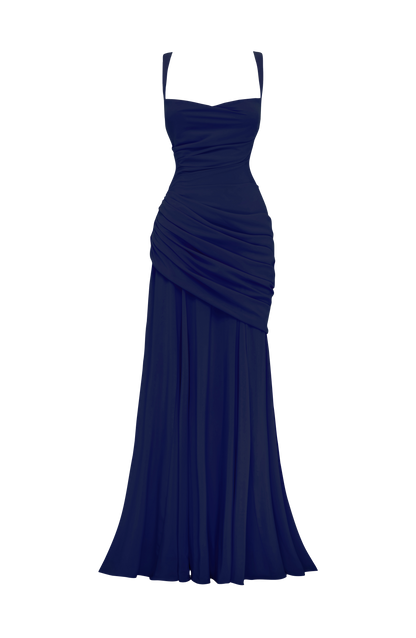 Sura Maxi Elbise – Lacivert