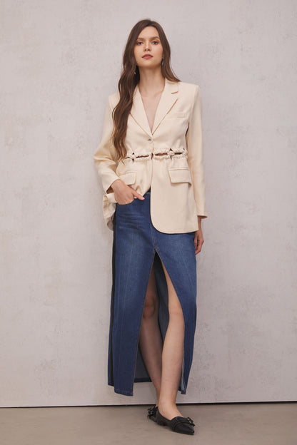 Salem Halat Detaylı Cutout Blazer