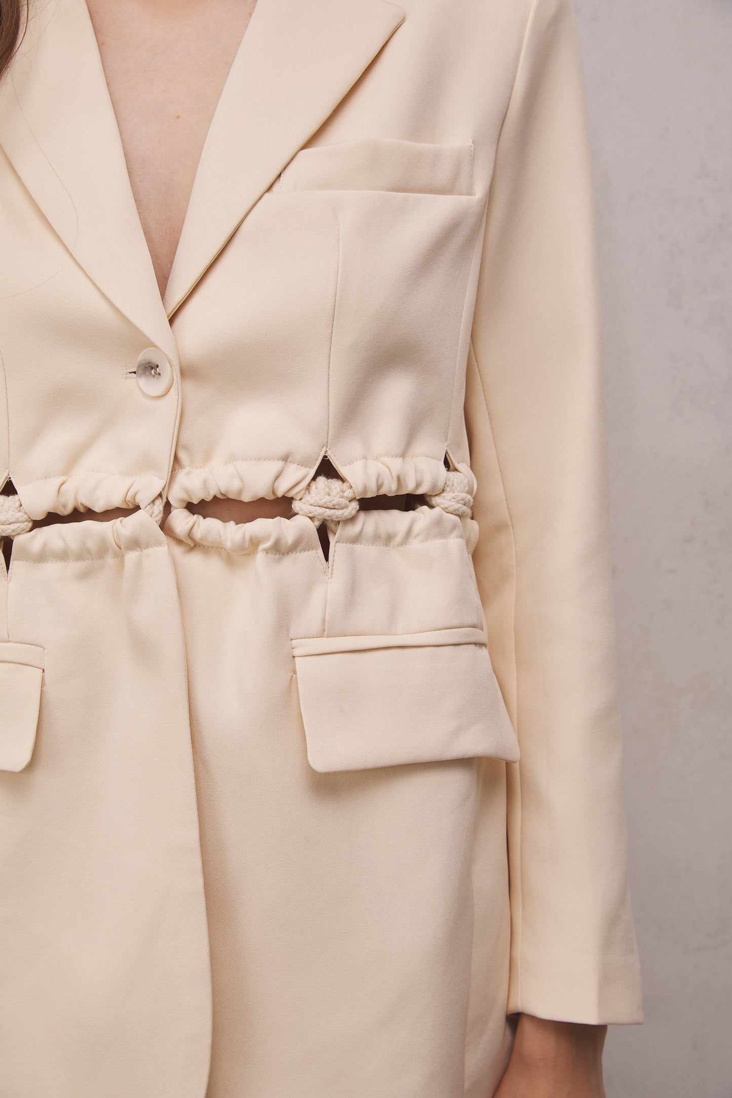 Salem Halat Detaylı Cutout Blazer