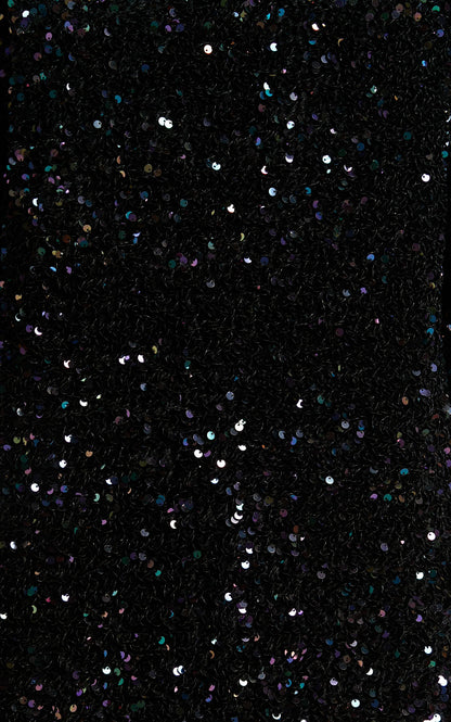 Alma Payet Detaylı Açık Sırt Mini Elbise