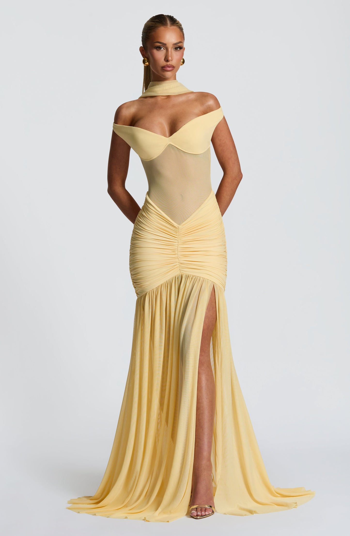 Celina Maxi Elbise - Limon Sarısı