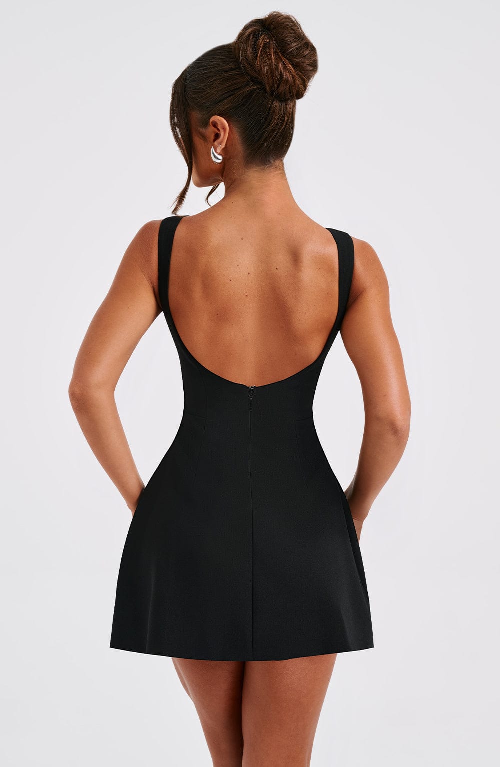 Alana Mini Elbise – Siyah