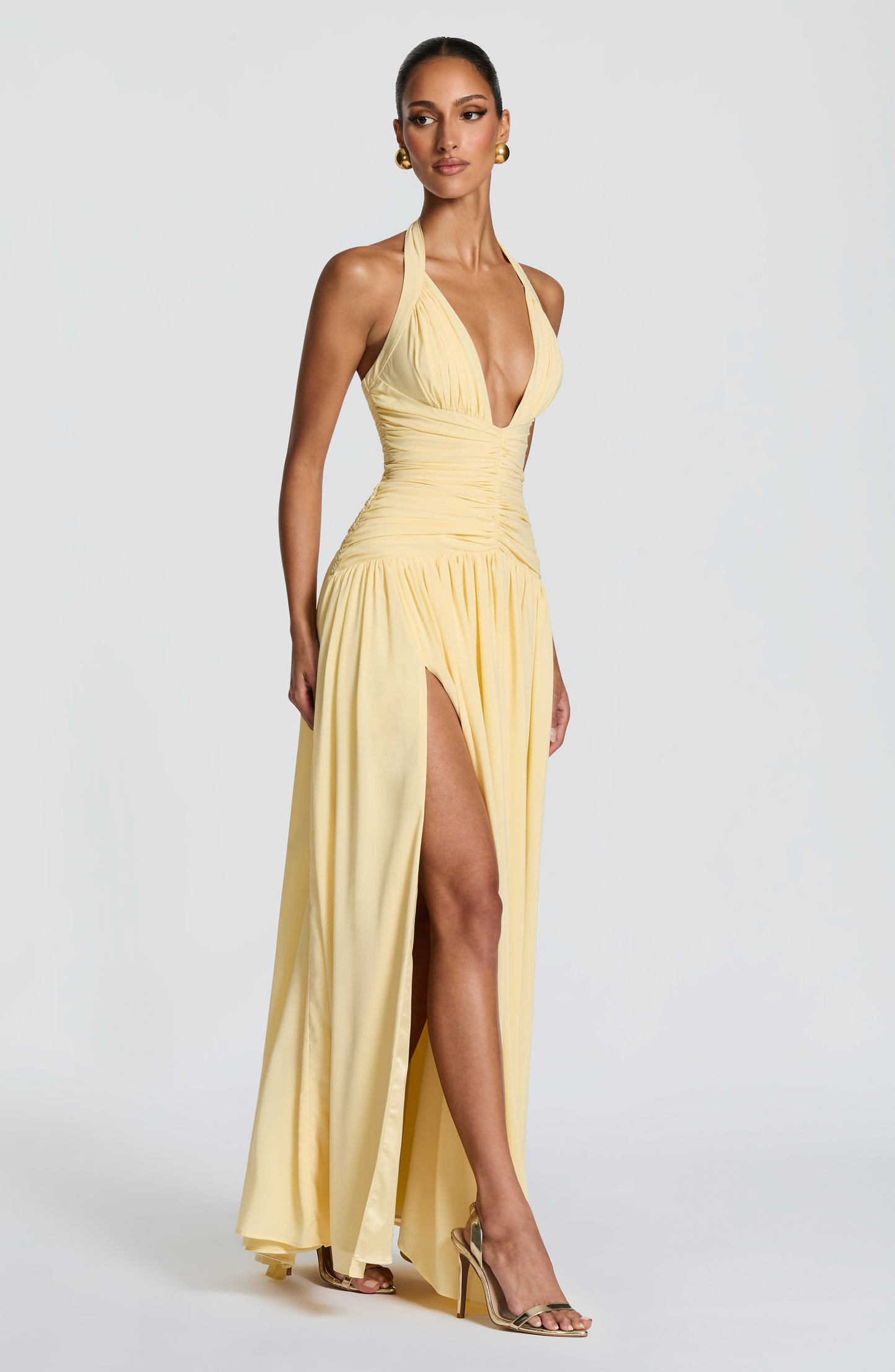 Riviera Maxi Elbise - Limon Sarısı