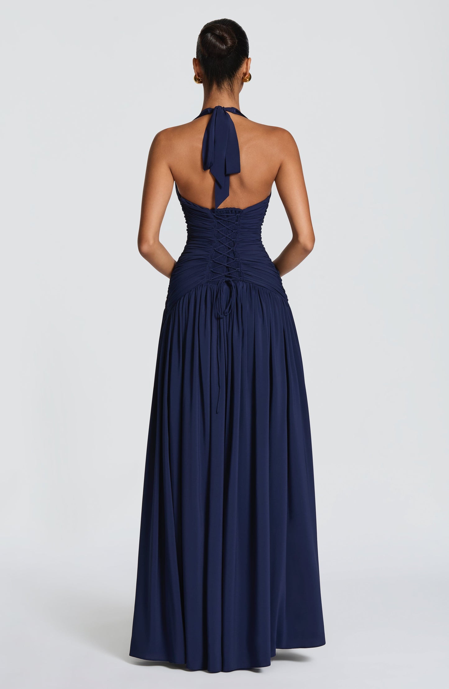 Riviera Maxi Elbise - Lacivert
