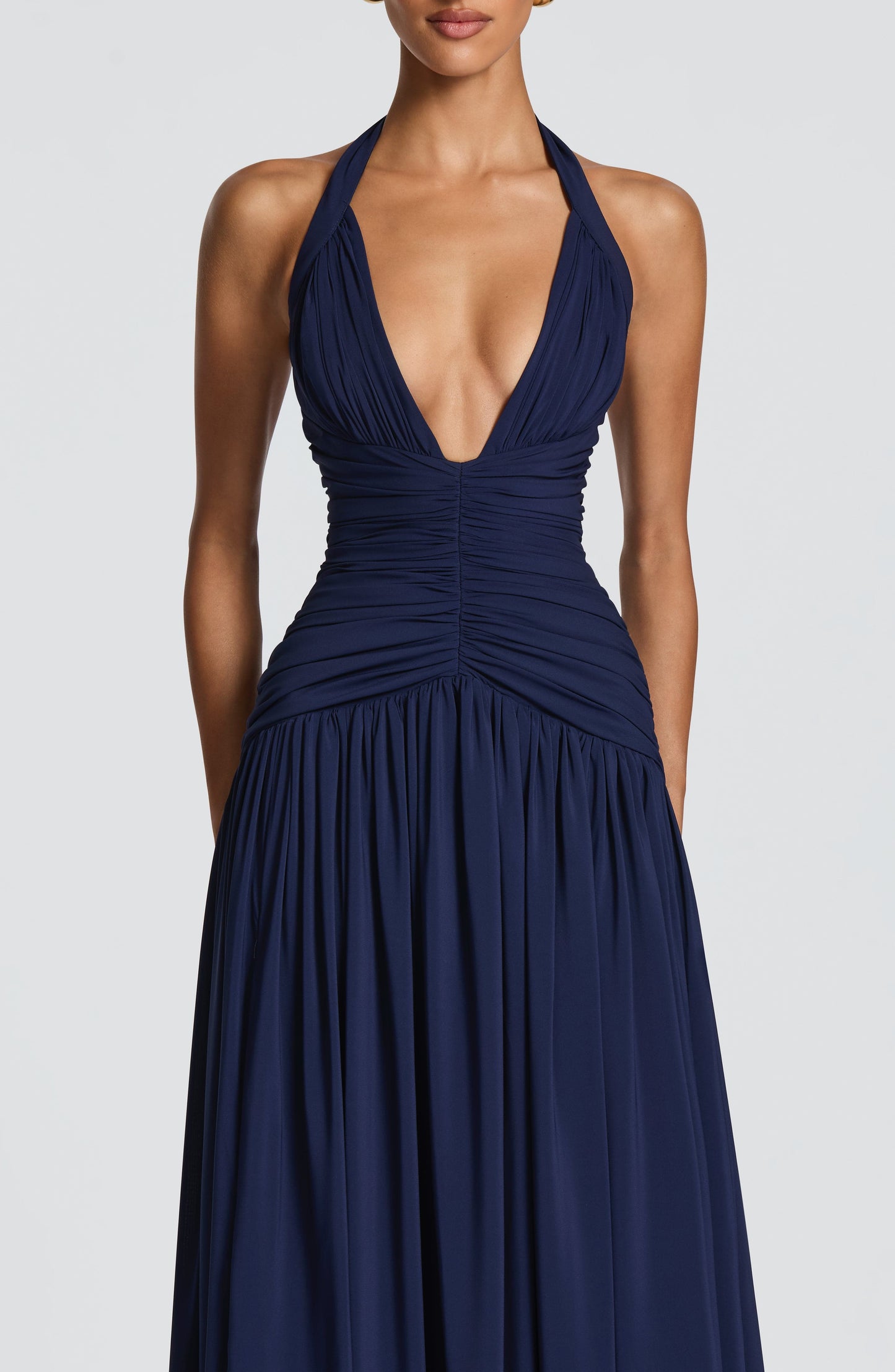 Riviera Maxi Elbise - Lacivert