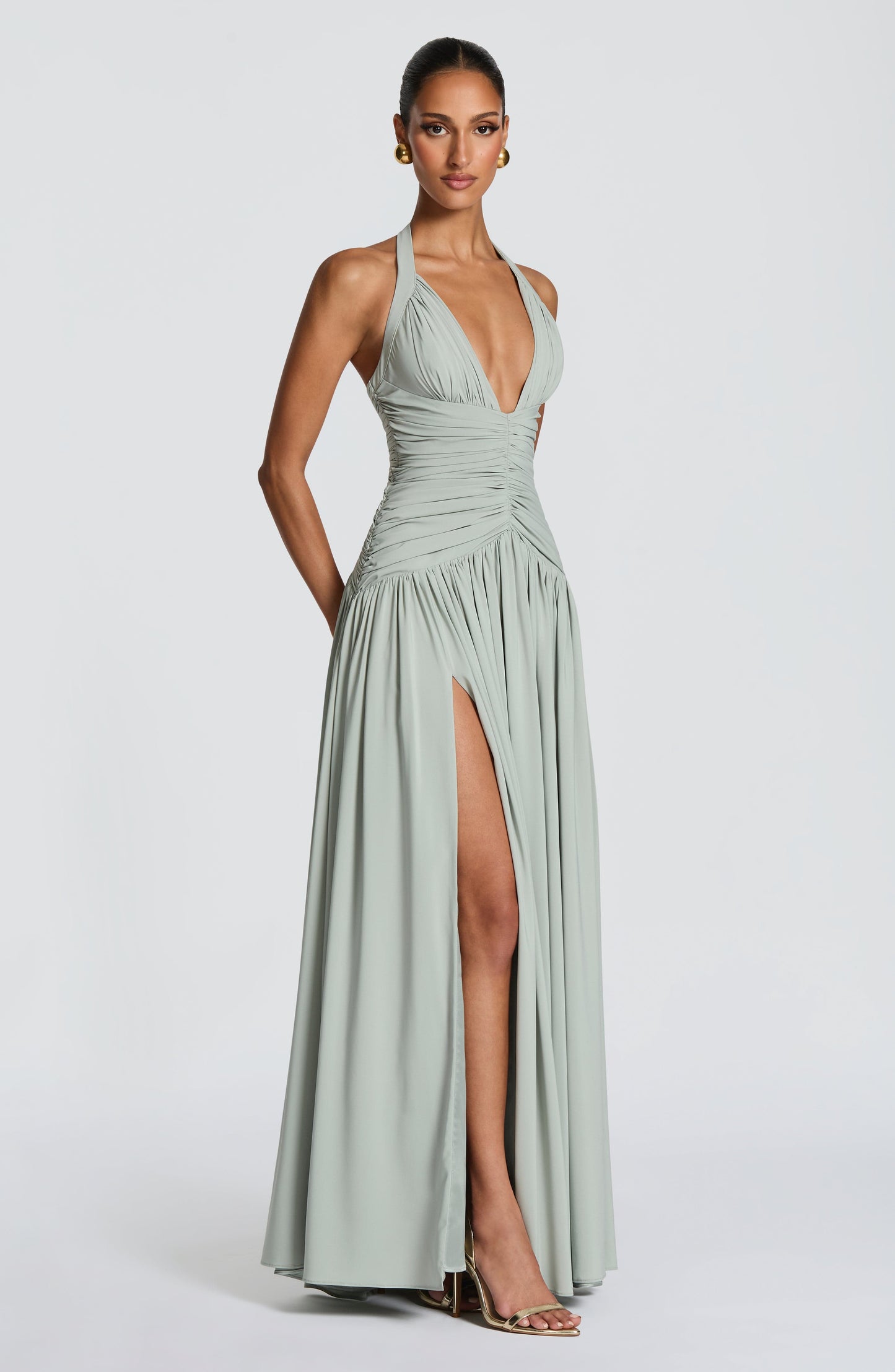 Riviera Maxi Elbise - Adaçayı Yeşili