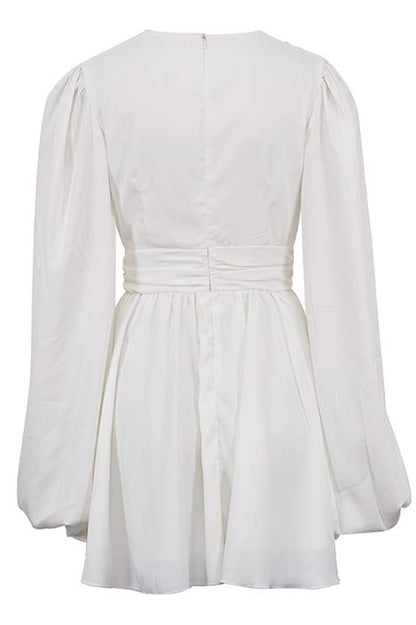 Derin V Yaka Mini Elbise