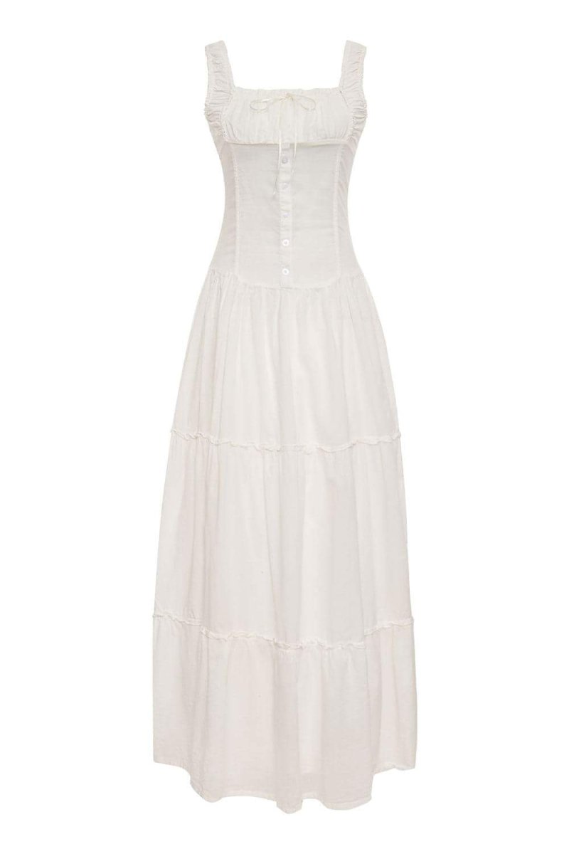 Anastasia Ruffle Maxi Elbise