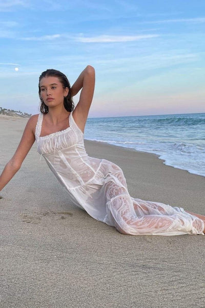 Anastasia Ruffle Maxi Elbise
