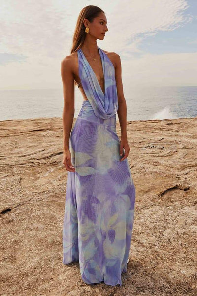 Antonia Halter Yaka Maxi Elbise