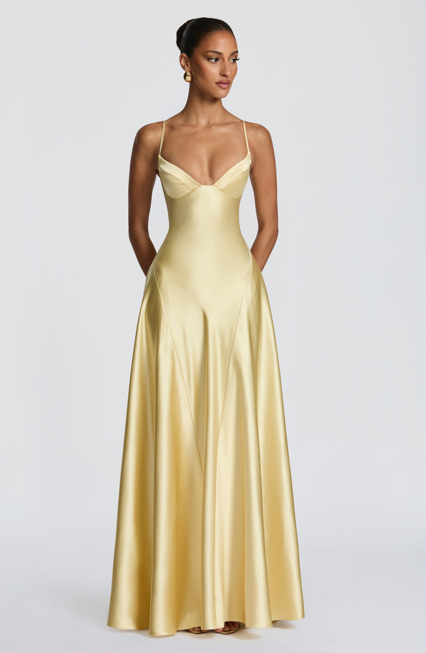 Asterin Maxi Elbise – Limon Sarısı