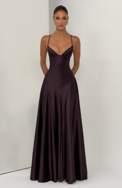 Asterin Maxi Elbise – Mürdüm