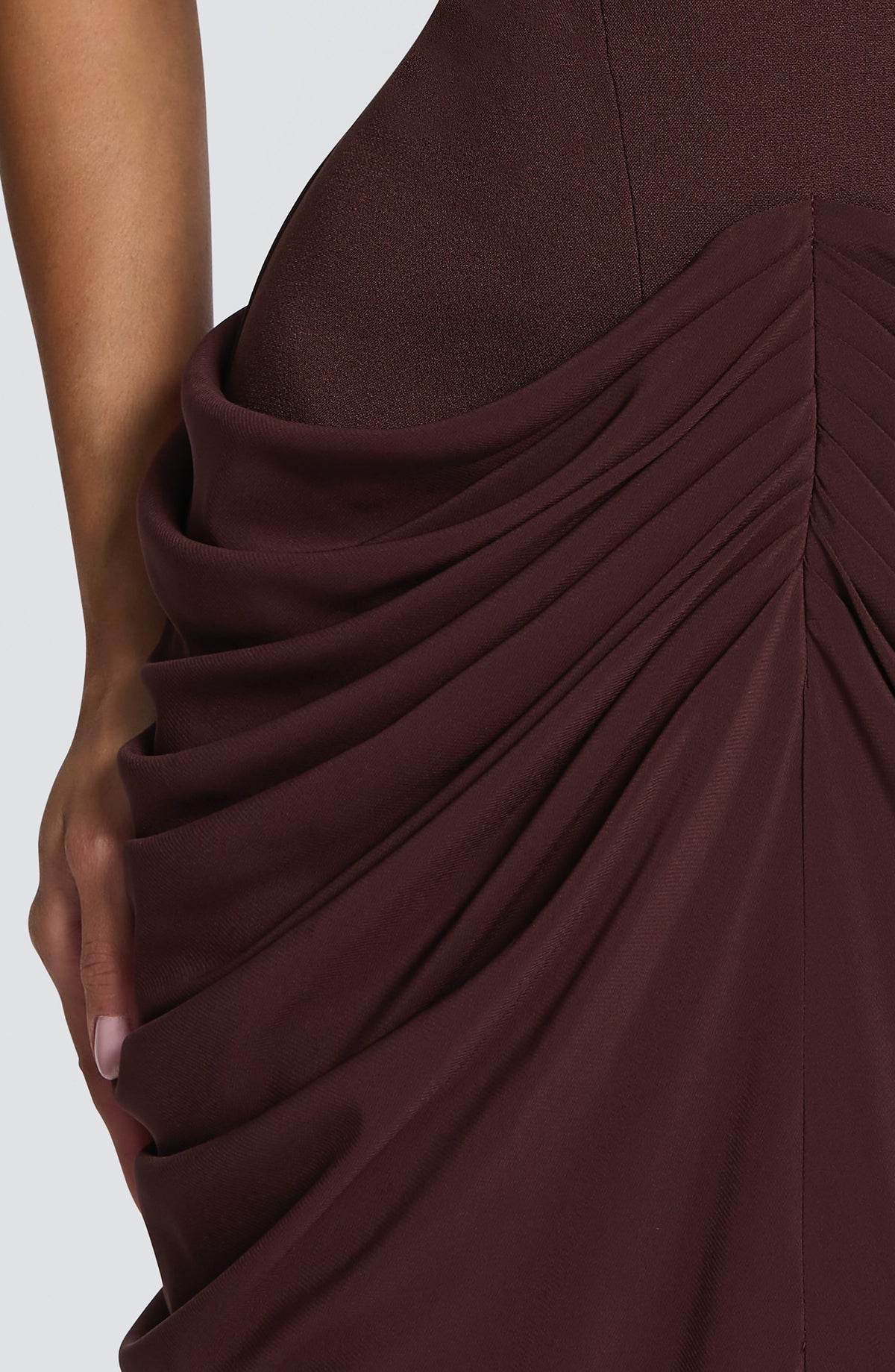 Chiara Maxi Elbise – Mürdüm Kahve