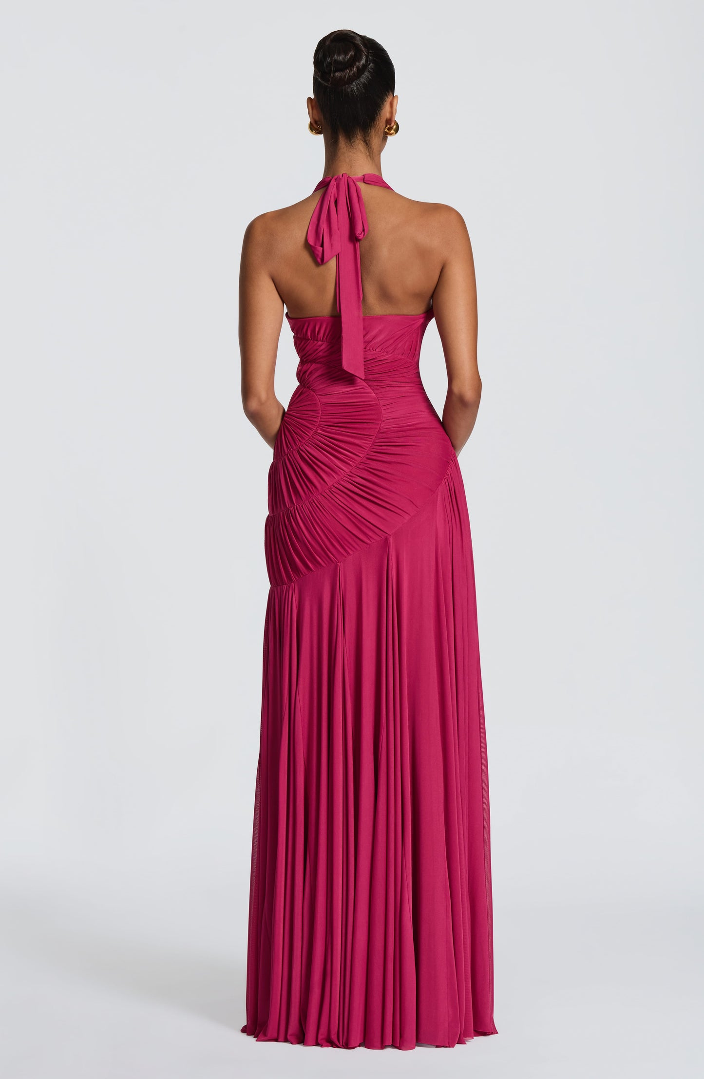 Selira Maxi Elbise – Ahududu