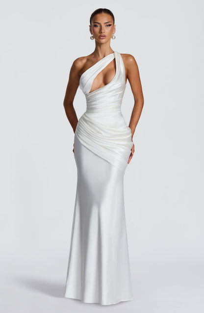 Emina Maxi Elbise – Fildişi