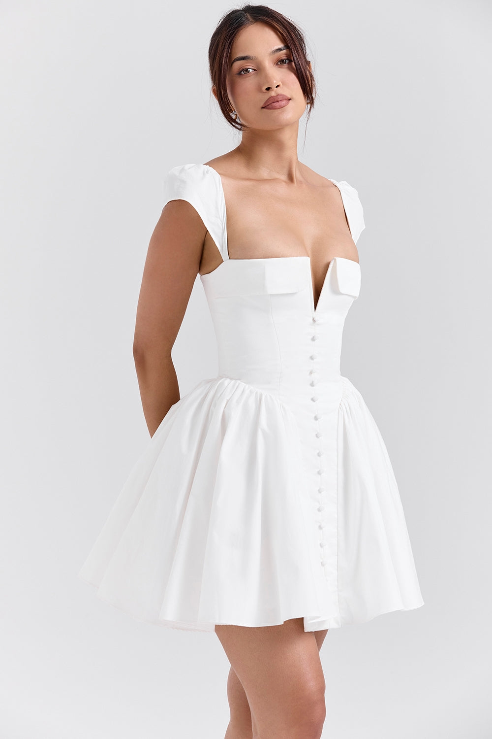 Florence Kuplu Poplin Mini Elbise