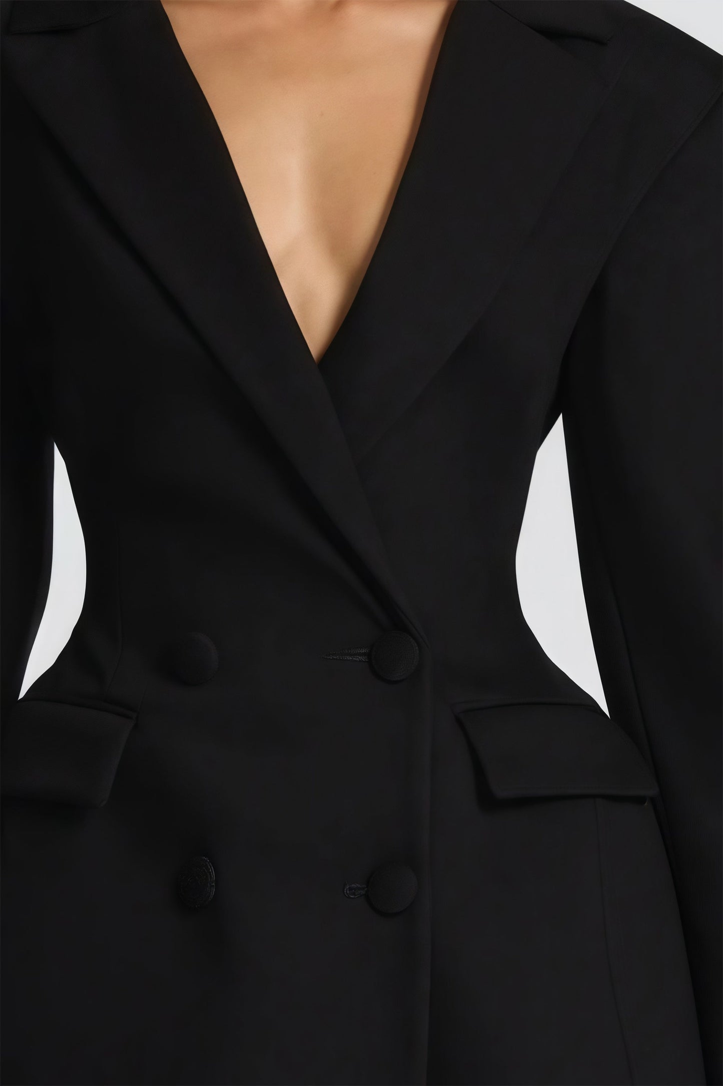 Osanne Çift Düğmeli Blazer Mini Elbise