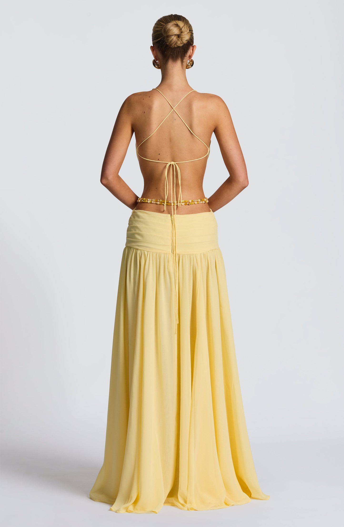Indianna Maxi Elbise – Limon Sarısı
