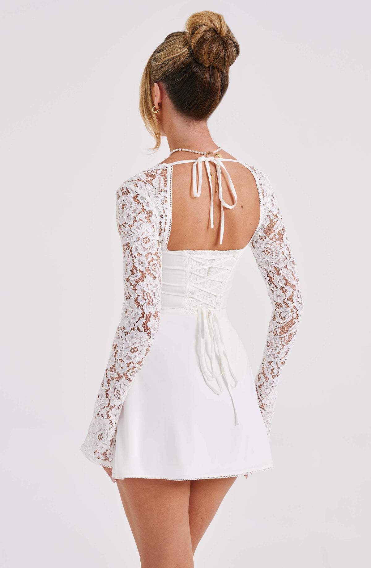Jacinta Mini Elbise – Fildişi