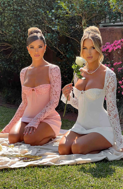 Jacinta Mini Elbise – Fildişi