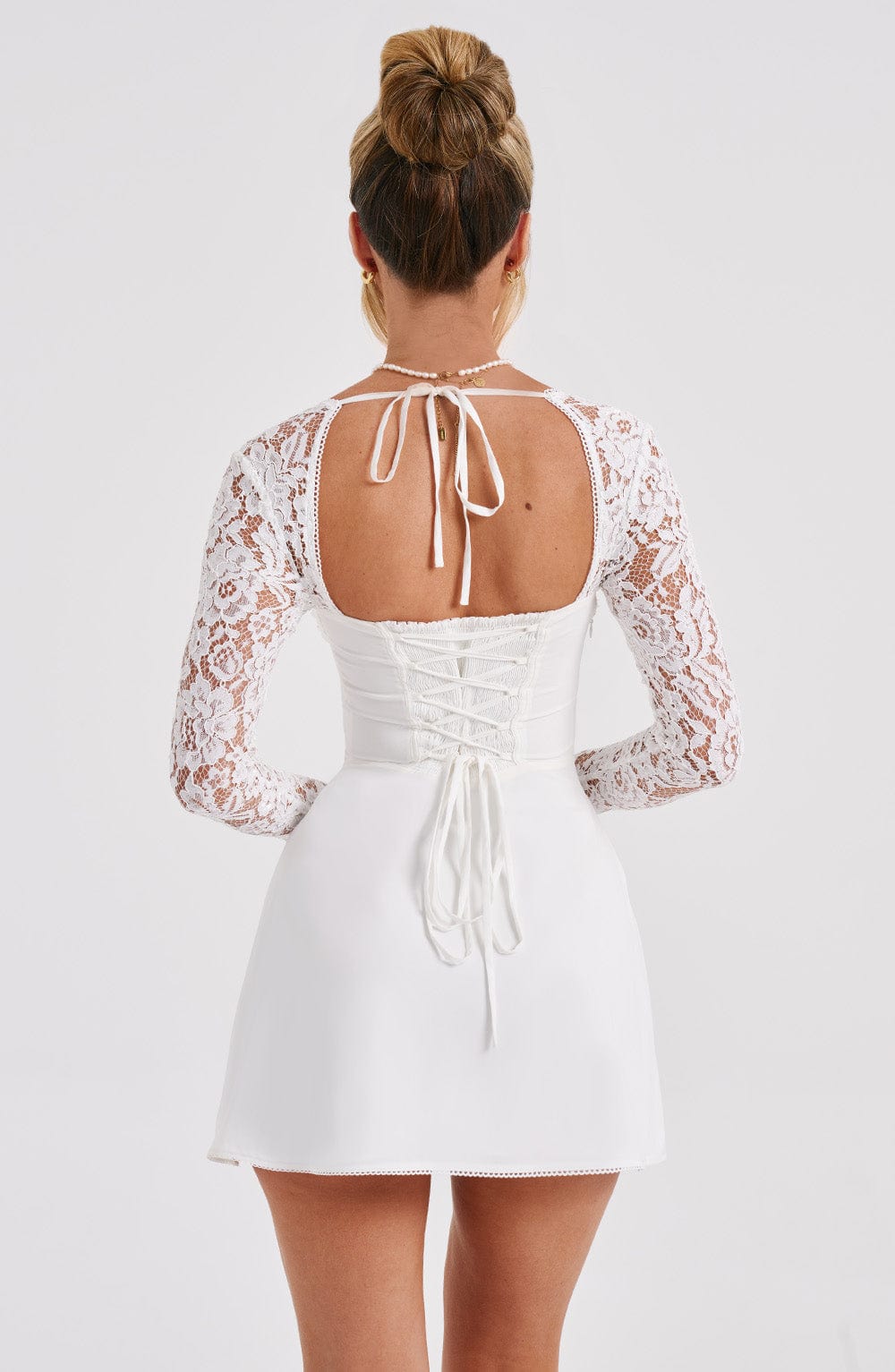 Jacinta Mini Elbise – Fildişi