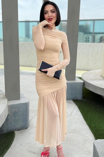 Jessie Pileli Maxi Elbise