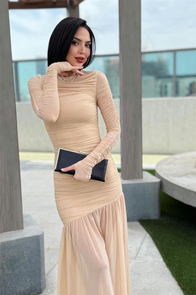 Jessie Pileli Maxi Elbise