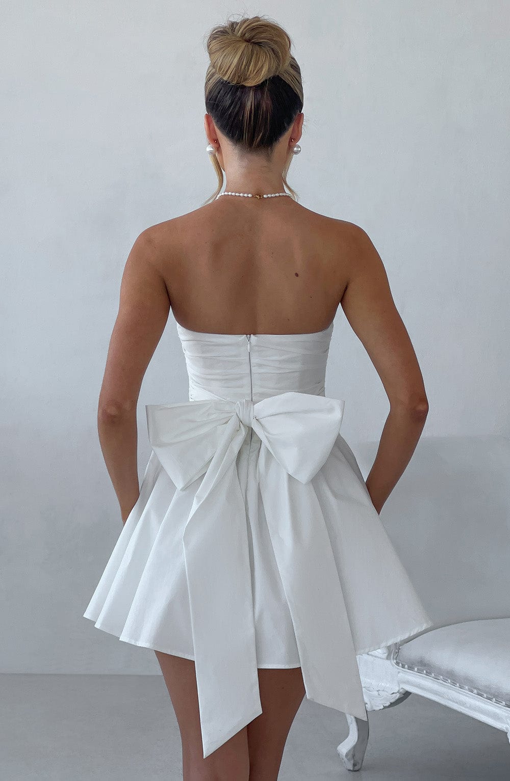 Katrina Mini Elbise – Fildişi