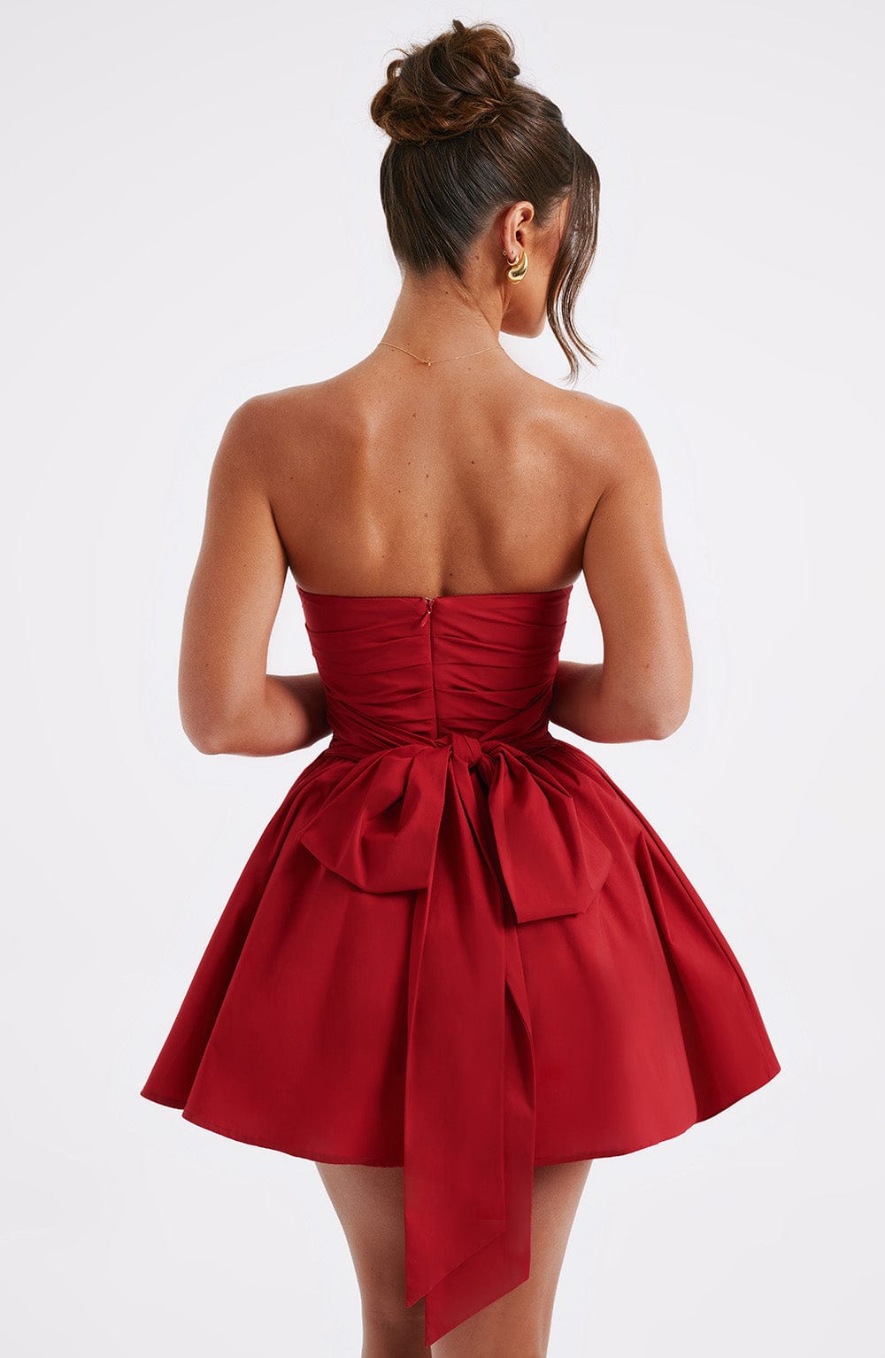 Katrina Mini Elbise – Kırmızı