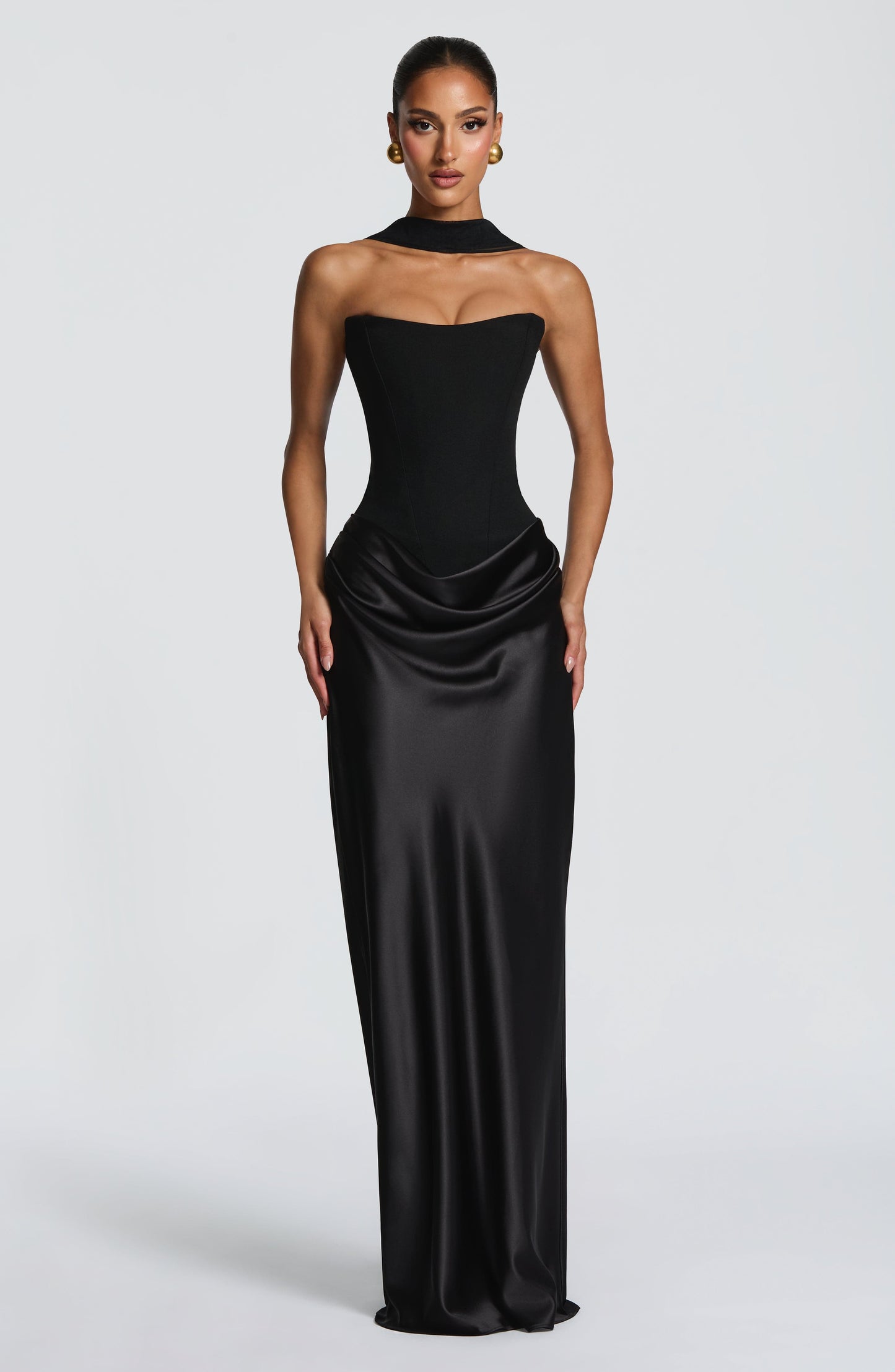 Marielle Maxi Elbise – Siyah