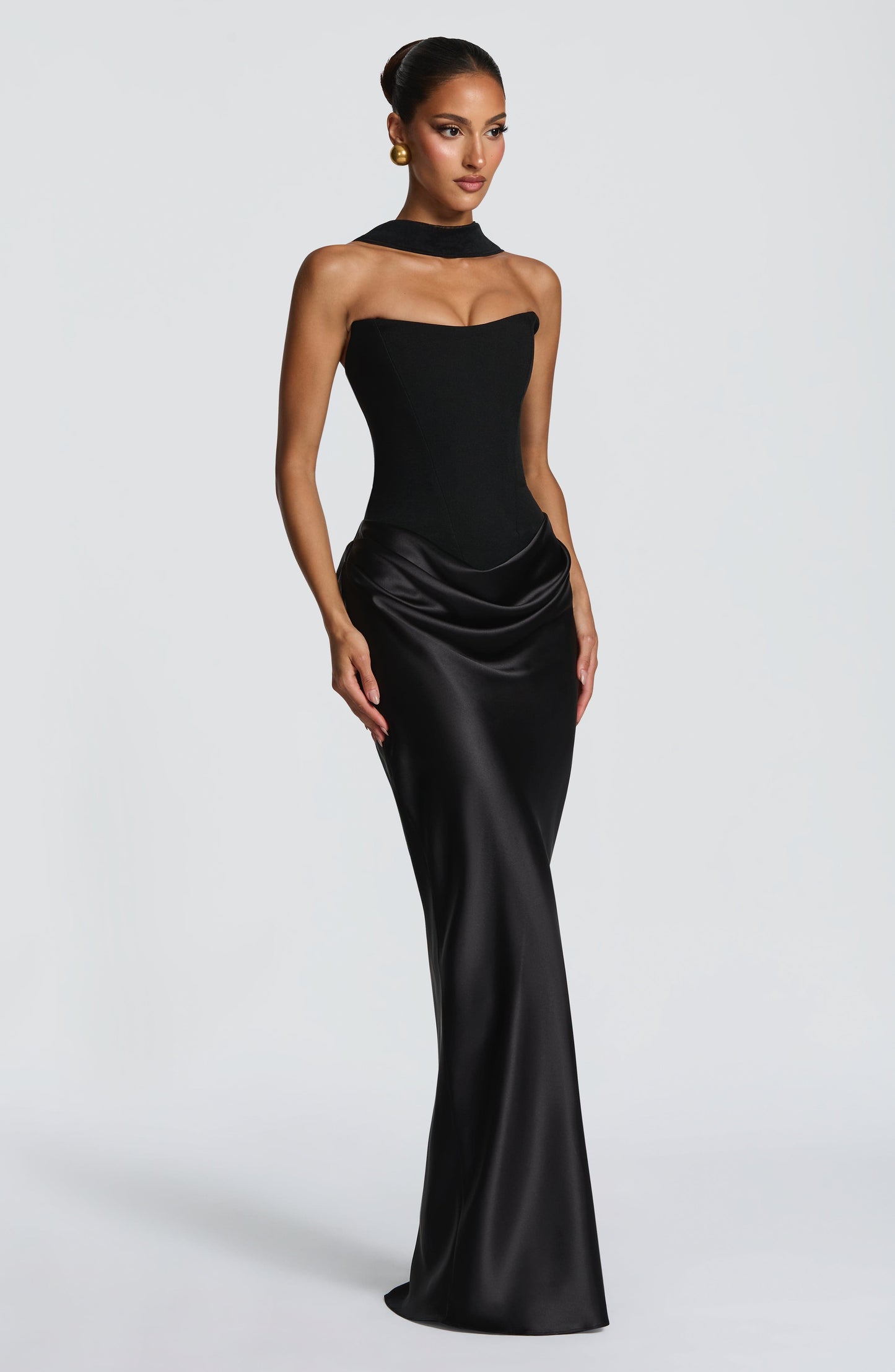 Marielle Maxi Elbise – Siyah