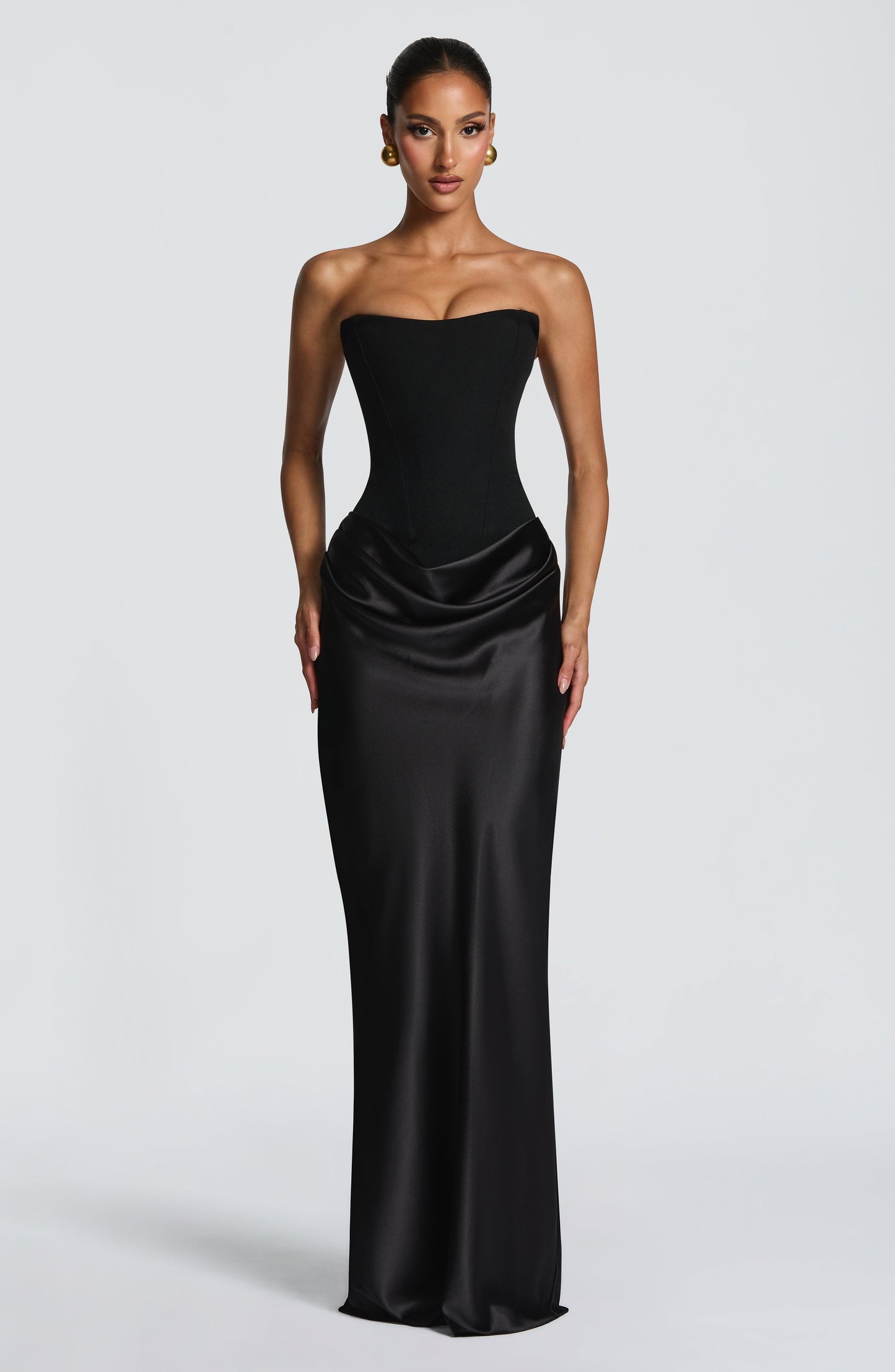 Marielle Maxi Elbise – Siyah