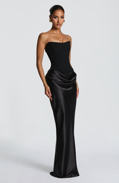 Marielle Maxi Elbise – Siyah