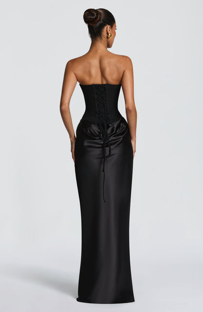 Marielle Maxi Elbise – Siyah