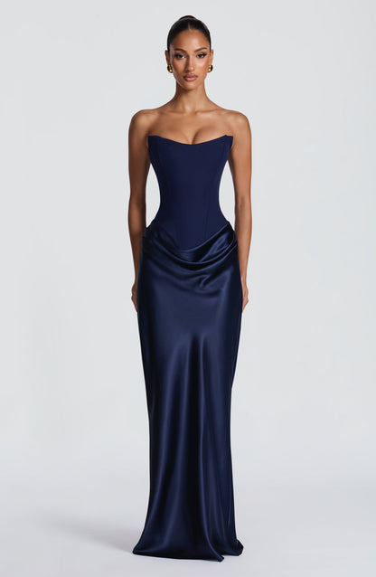 Marielle Maxi Elbise – Lacivert