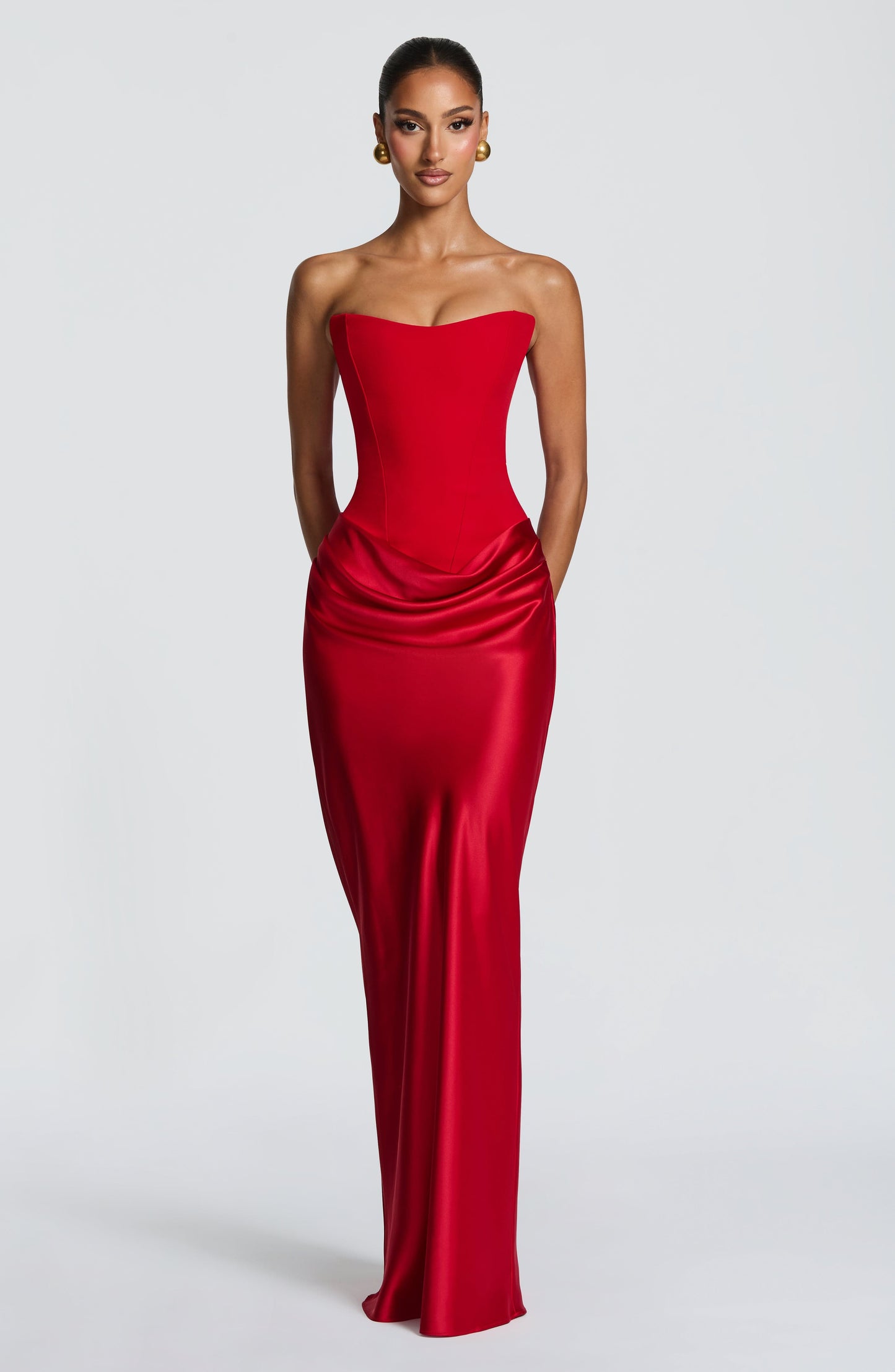 Marielle Maxi Elbise – Kırmızı