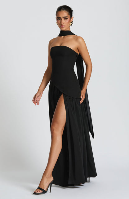 Maliyah Maxi Elbise – Siyah