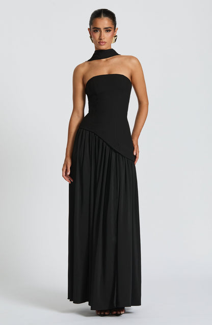 Maliyah Maxi Elbise – Siyah