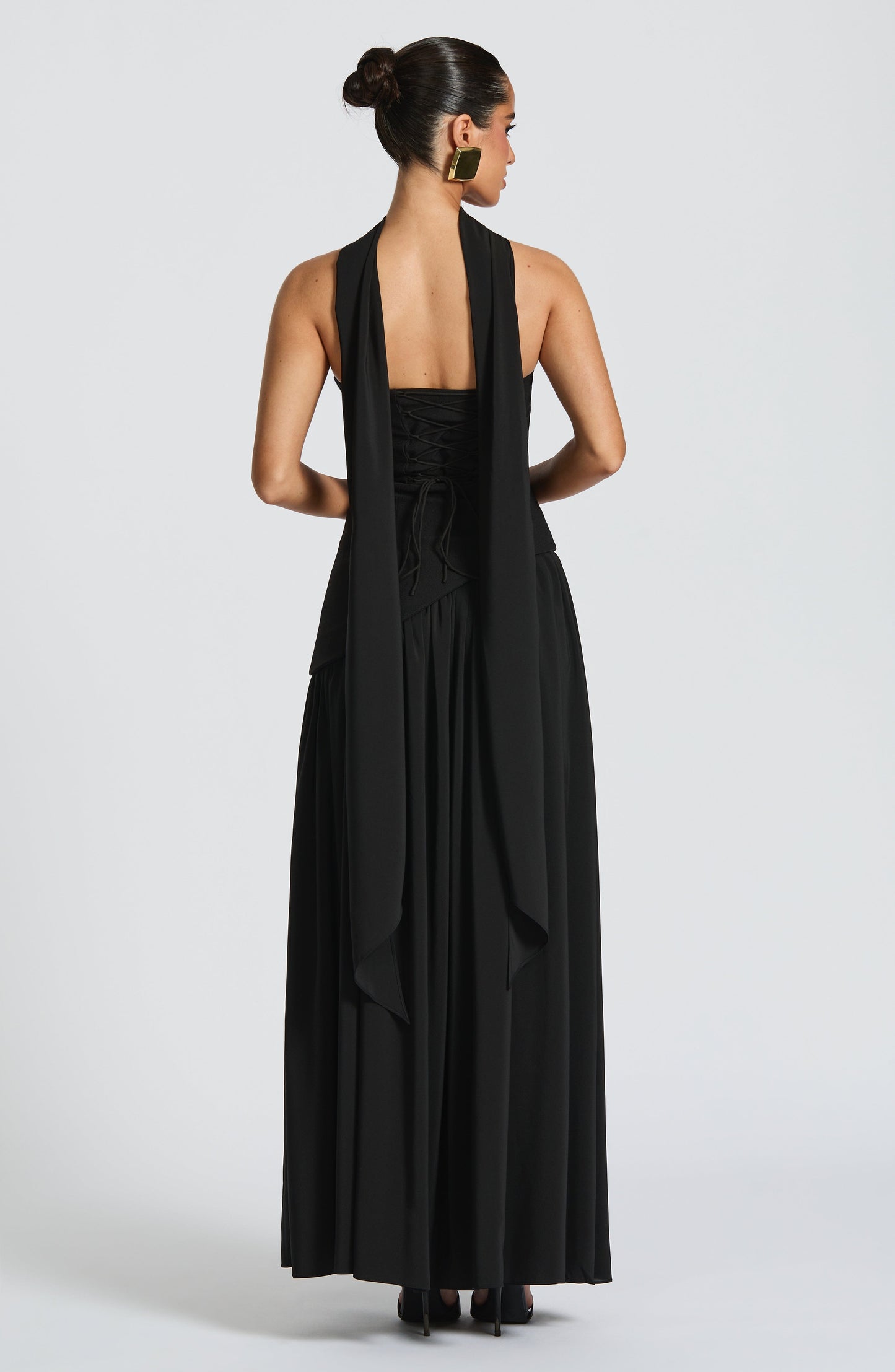 Maliyah Maxi Elbise – Siyah